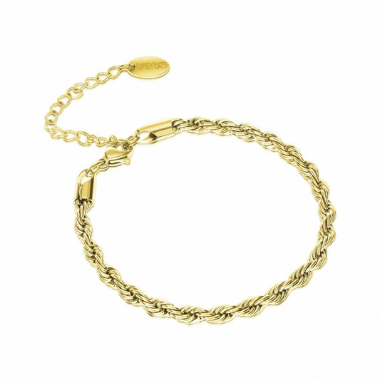 ROPE GOLD - צמיד חבל בציפוי זהב 18 קראט