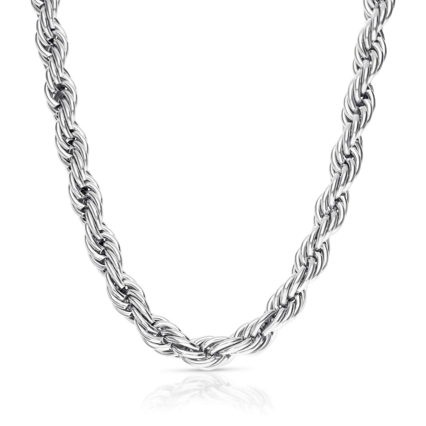 ROPE SILVER - שרשרת חבל בצבע כסף