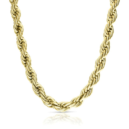 ROPE GOLD - שרשרת חבל בציפוי זהב 18 קראט