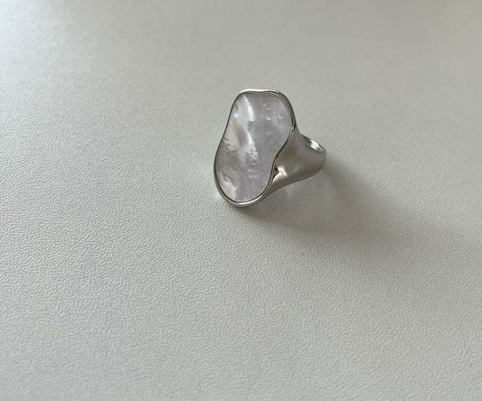 OPAL RING SILVER - טבעת כסף בשילוב אבן מיוחדת