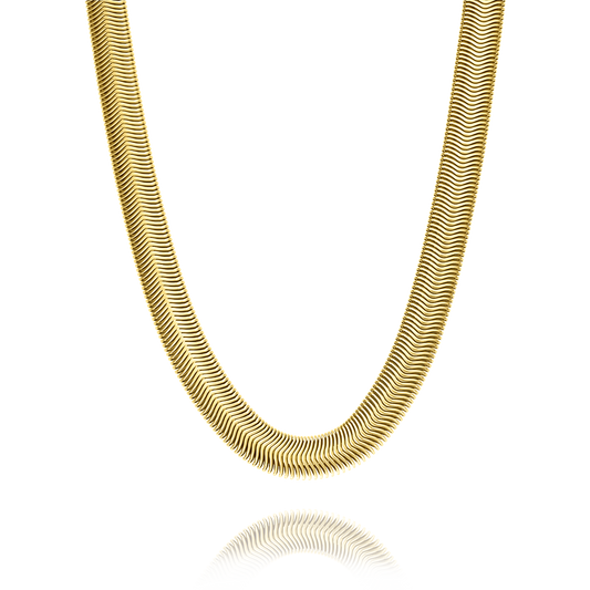 Snake - שרשרת קלאסית בציפוי זהב 18 קראט